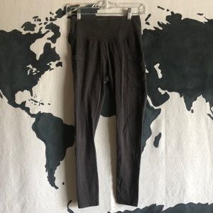 Pact Gray Organic Cotton Pocket Leggings